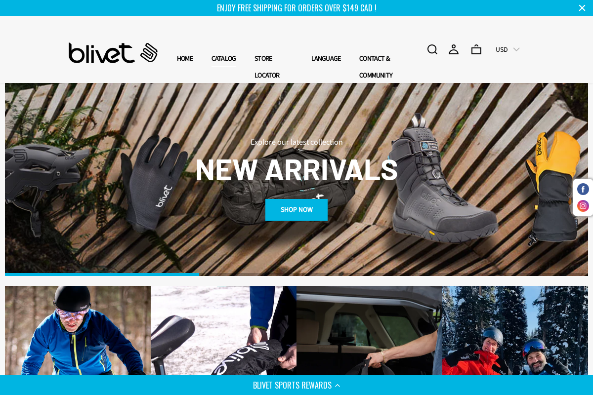 Blivet Sports - Fatbike Gear & Accessories homepage screenshot