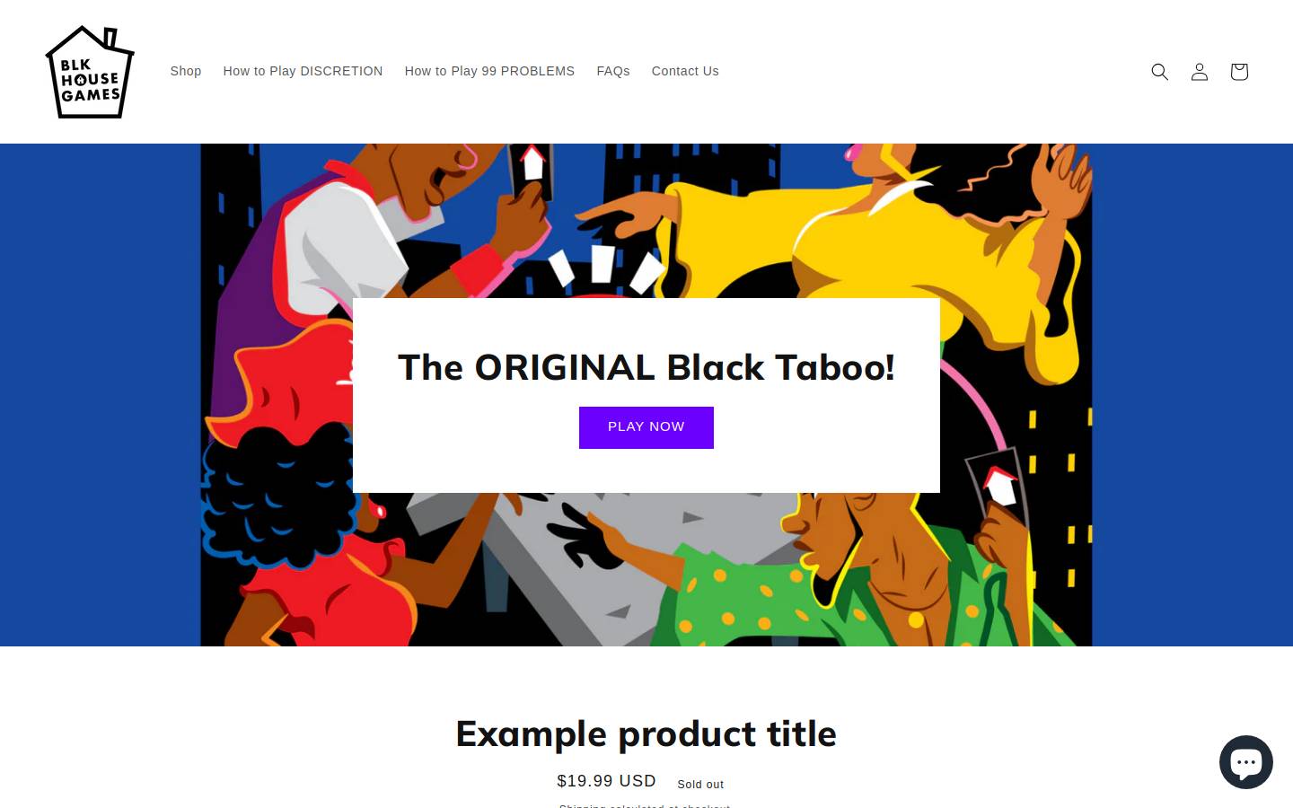 blkhousegames.com homepage screenshot