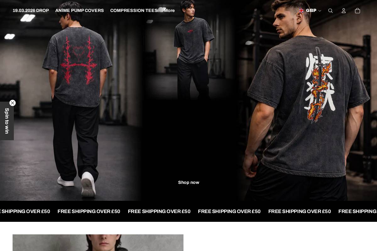 Blkoutapparel homepage screenshot