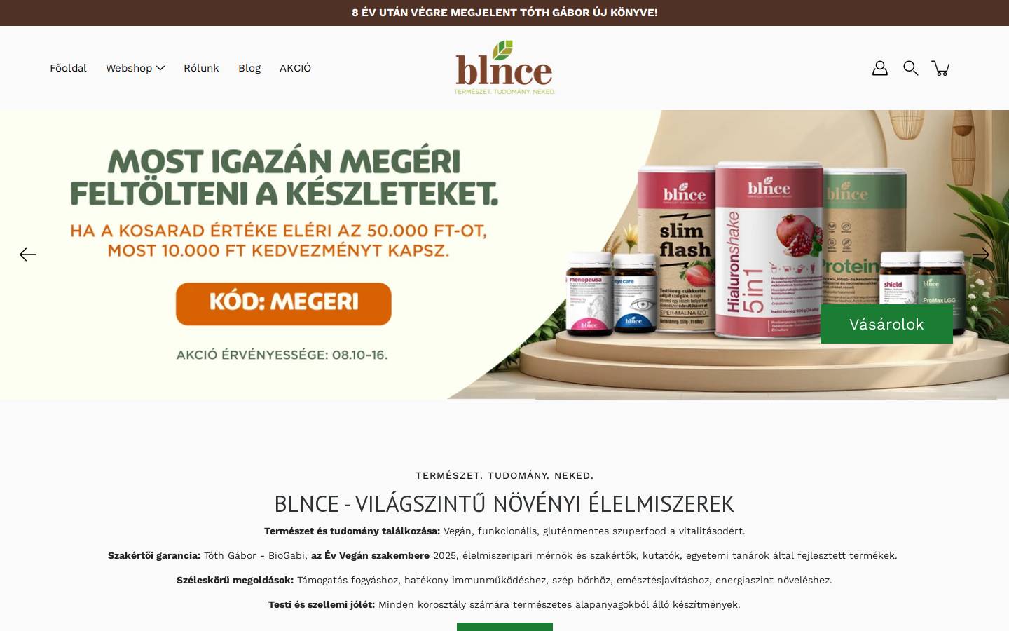 blnce.hu homepage screenshot