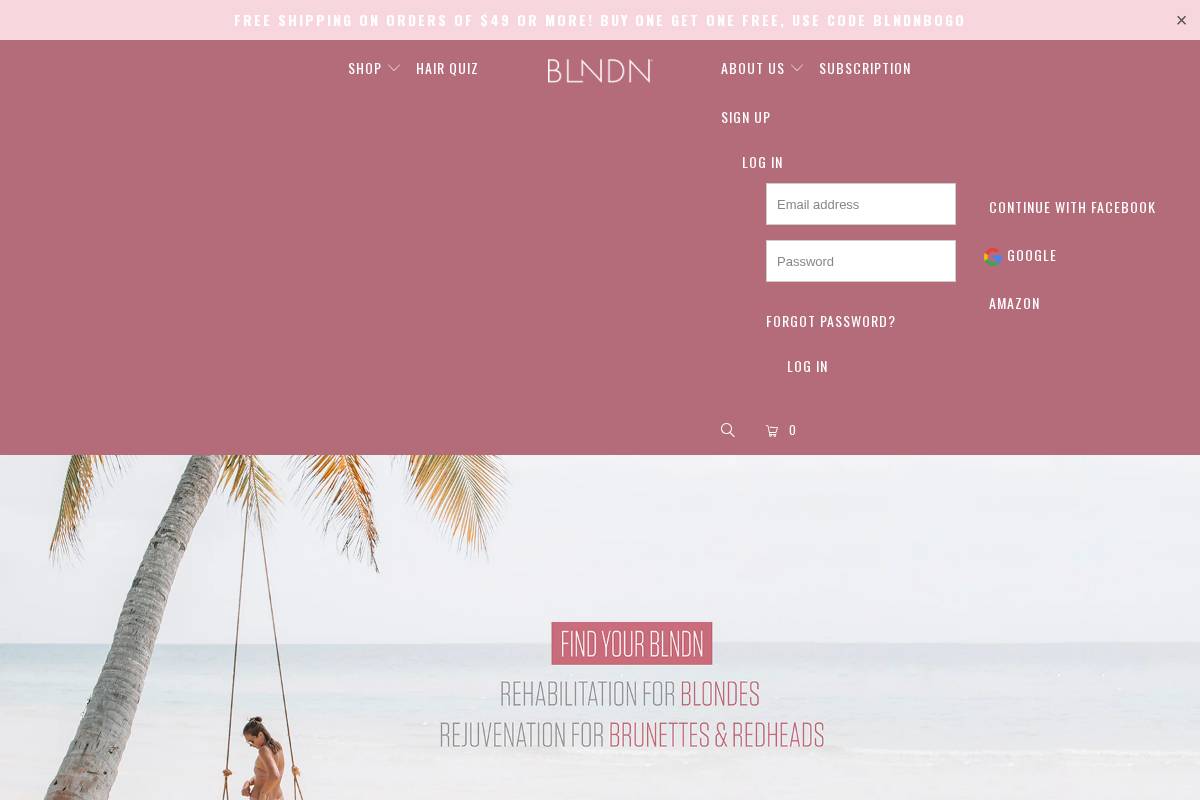 blndn.com homepage screenshot