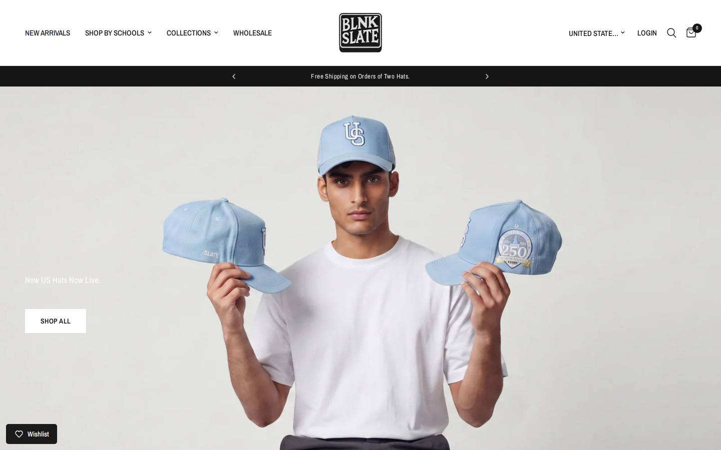 blnkslate.co homepage screenshot
