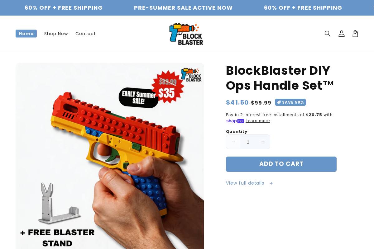 block-blaster.com homepage screenshot