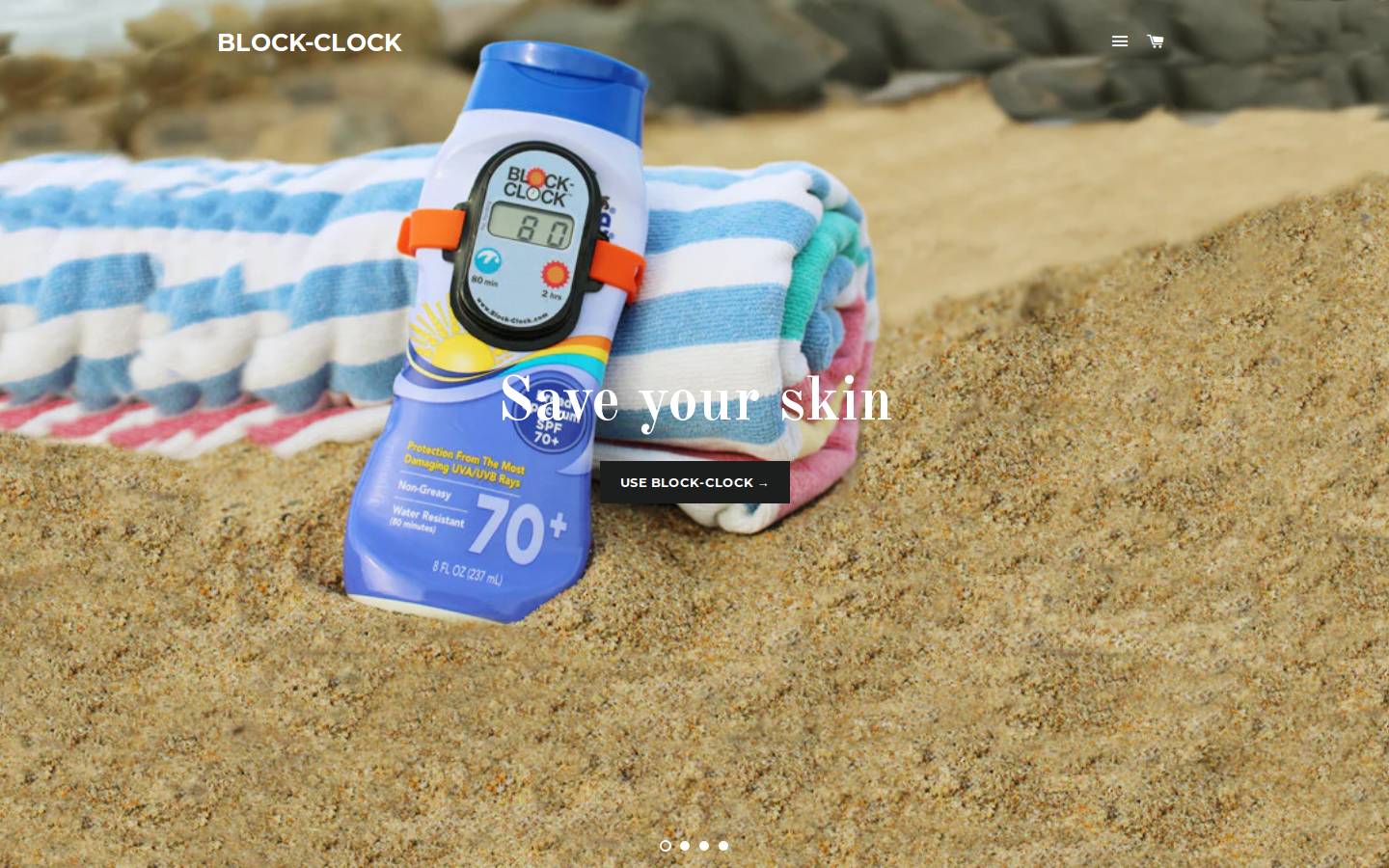 block-clock.com homepage screenshot