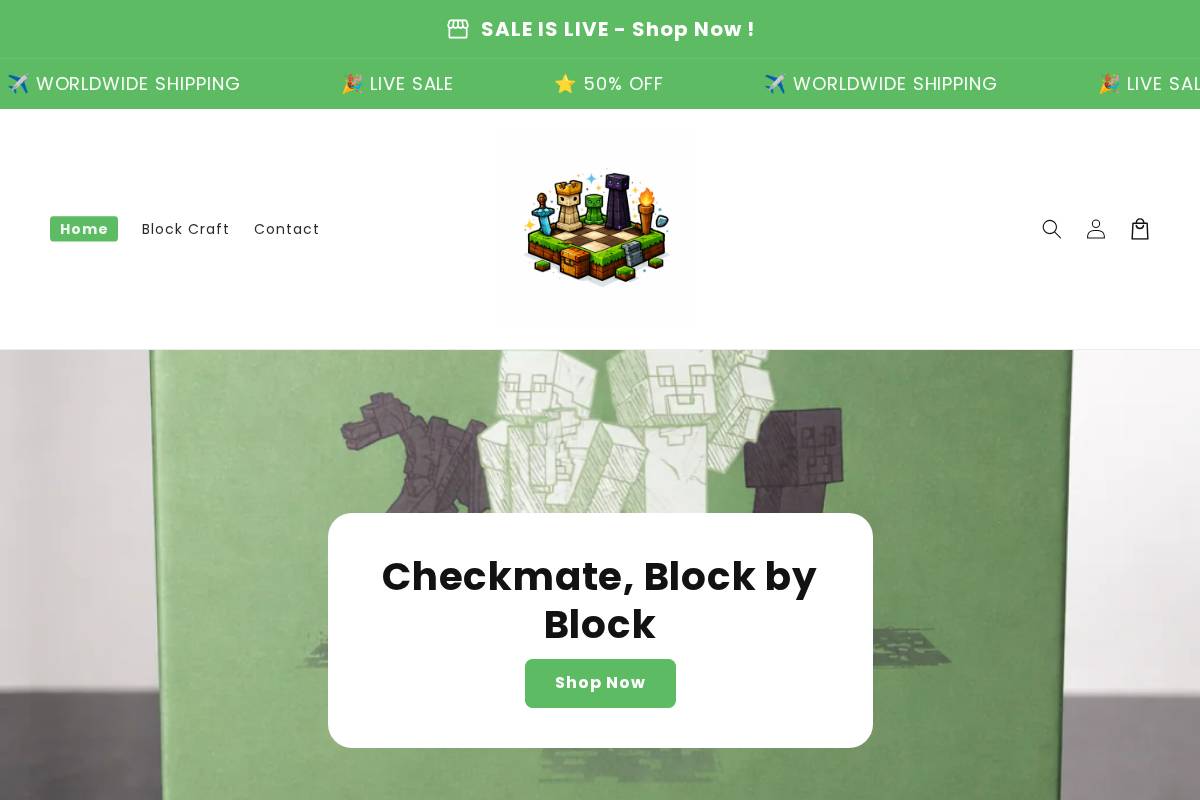 blockcraftt.com homepage screenshot