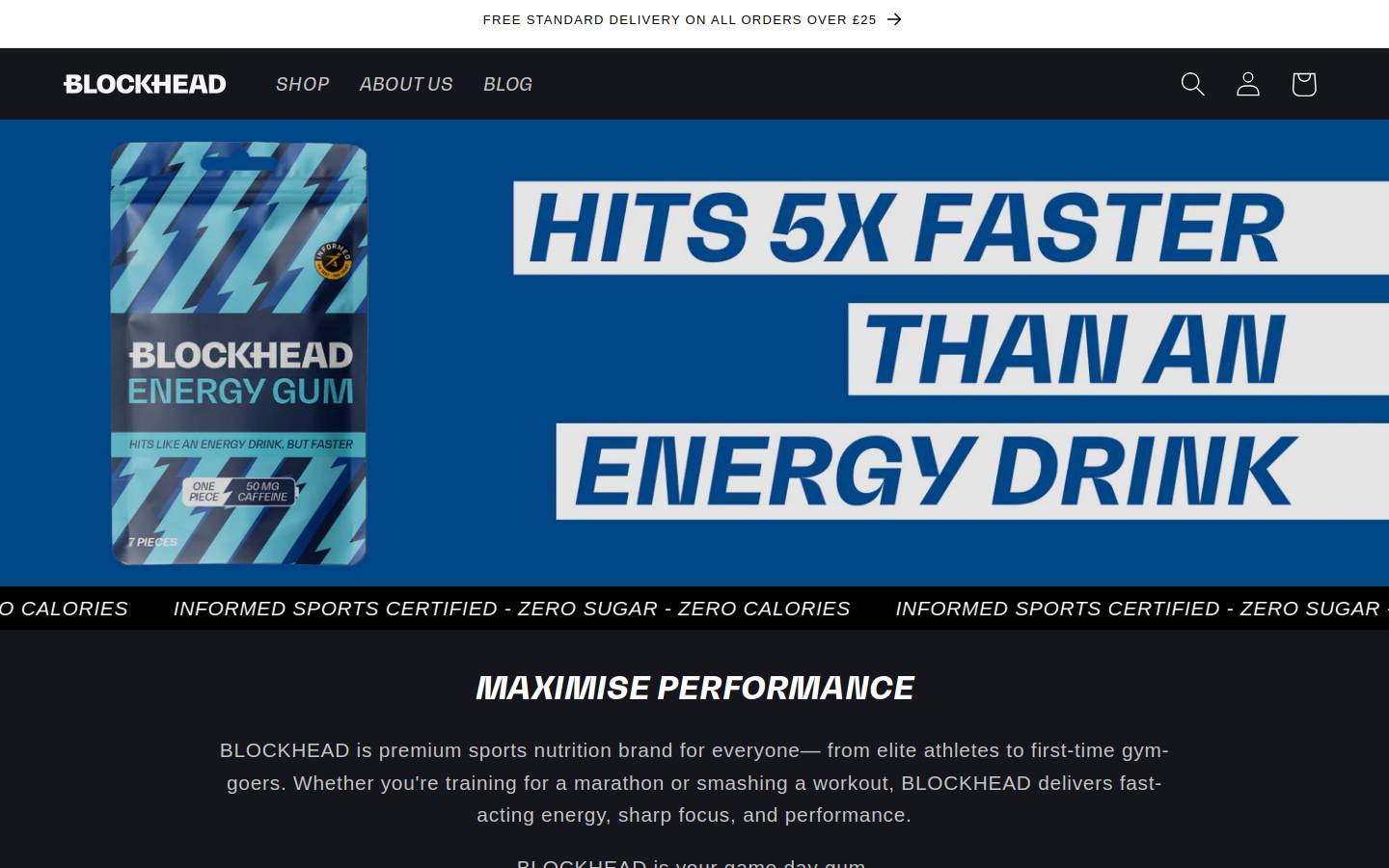 BLOCKHEAD homepage screenshot