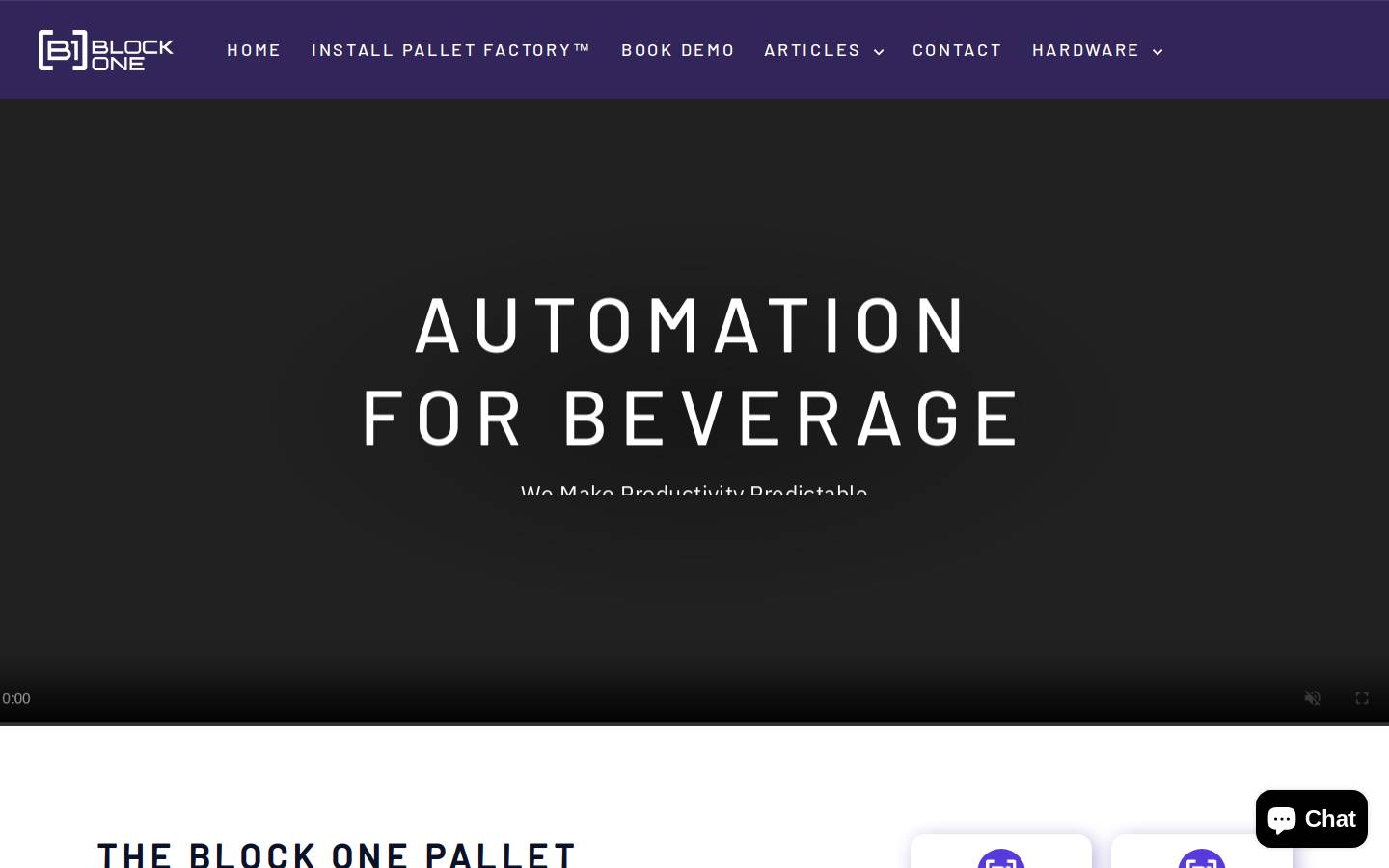 blockone.com homepage screenshot