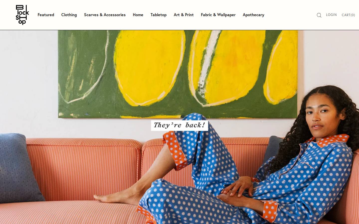 blockshoptextiles.com homepage screenshot