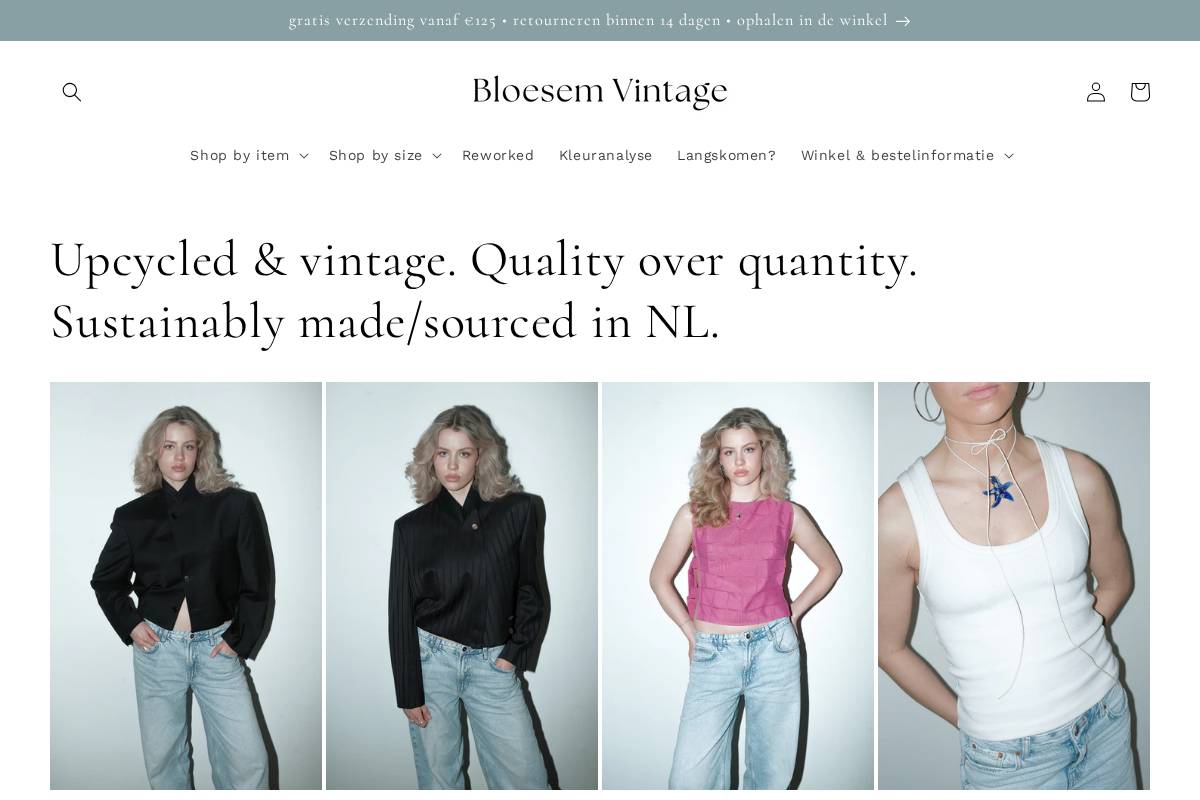 Bloesem Vintage homepage screenshot
