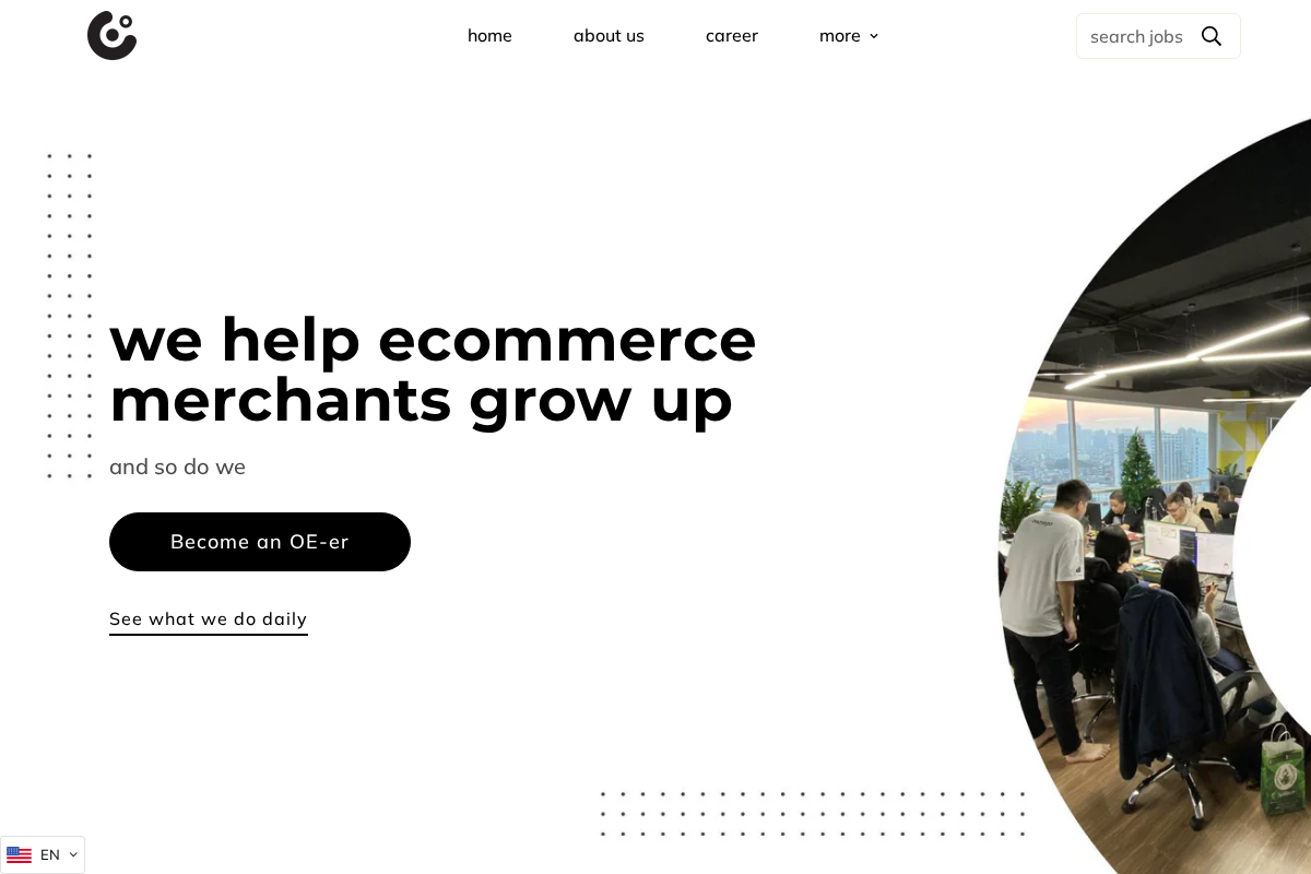 life at ownego homepage screenshot