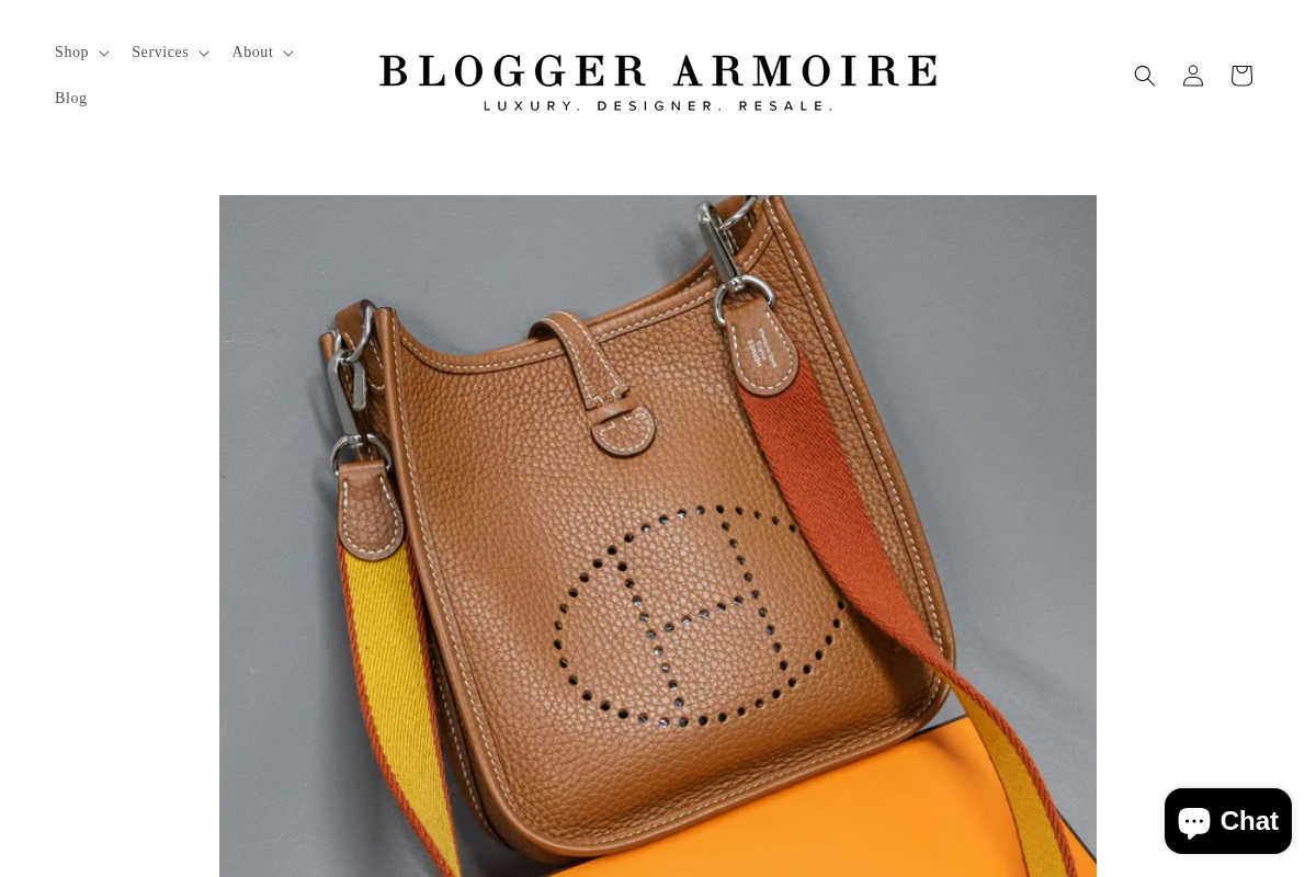 Blogger Armoire homepage screenshot