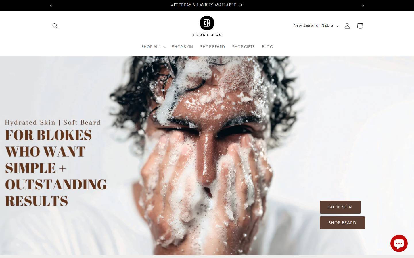 blokeandco.com homepage screenshot