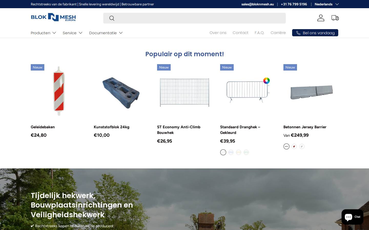Blok 'N' Mesh homepage screenshot