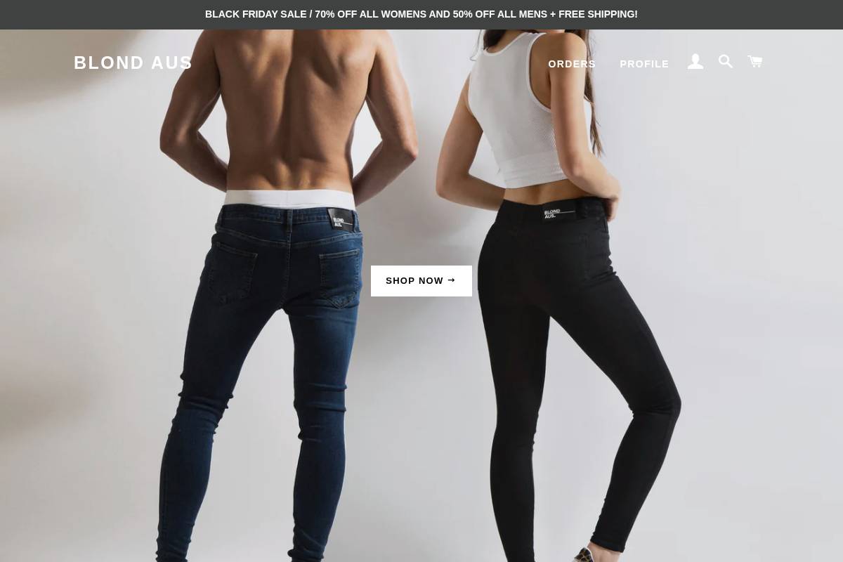 blondaus.com homepage screenshot