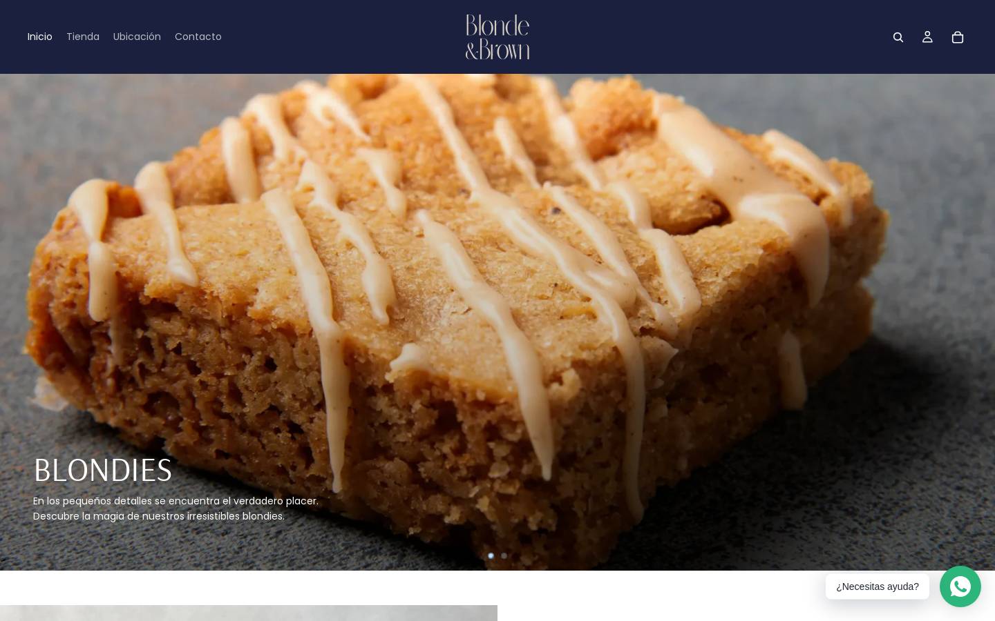 blondeandbrown.com homepage screenshot