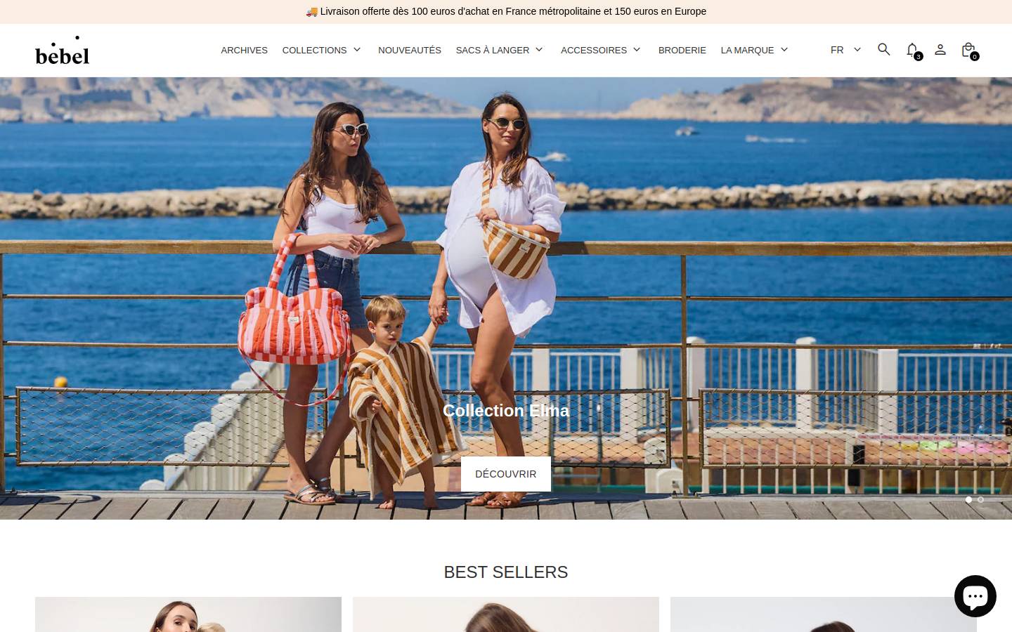 Blondeetbruneenlayette homepage screenshot