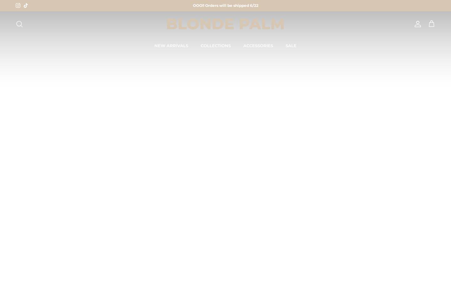 blondepalmboutique.com homepage screenshot