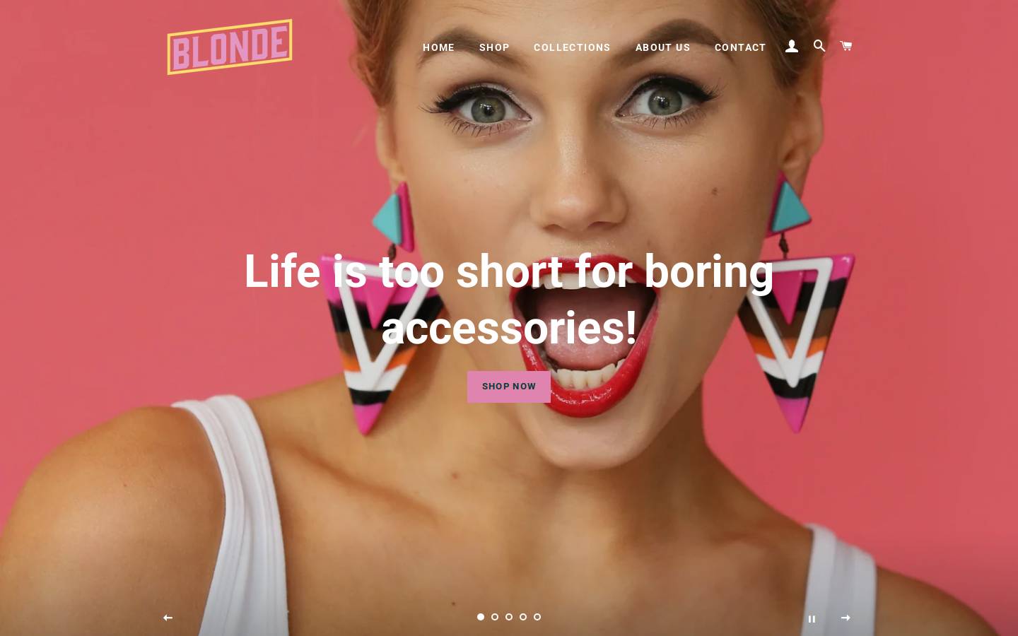 blondethestore.com homepage screenshot