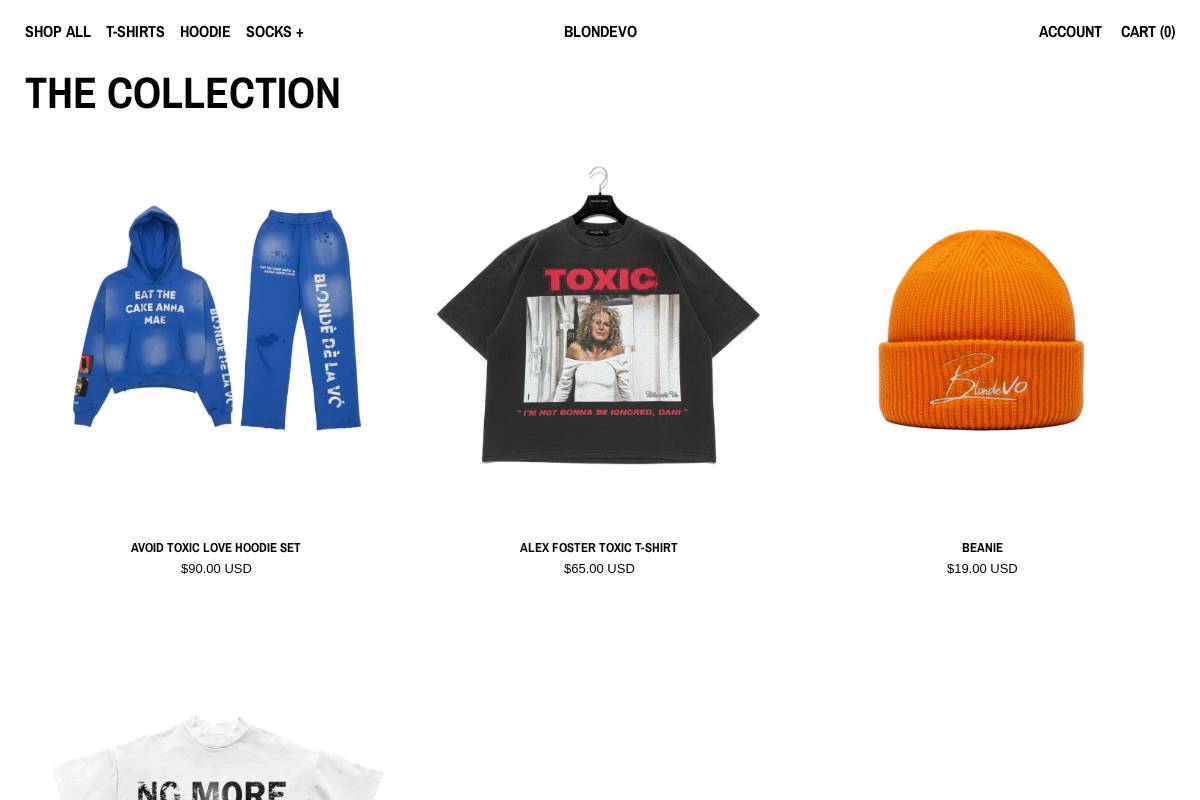 blondevo.com homepage screenshot