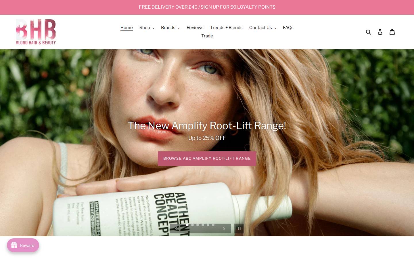 blondhairandbeauty.com homepage screenshot