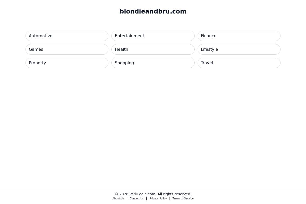 blondieandbru.com homepage screenshot
