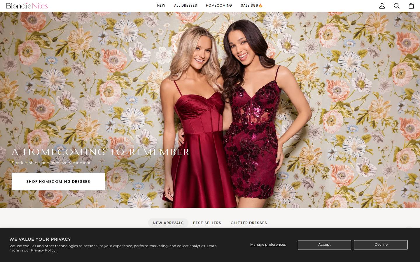 blondienites.com homepage screenshot