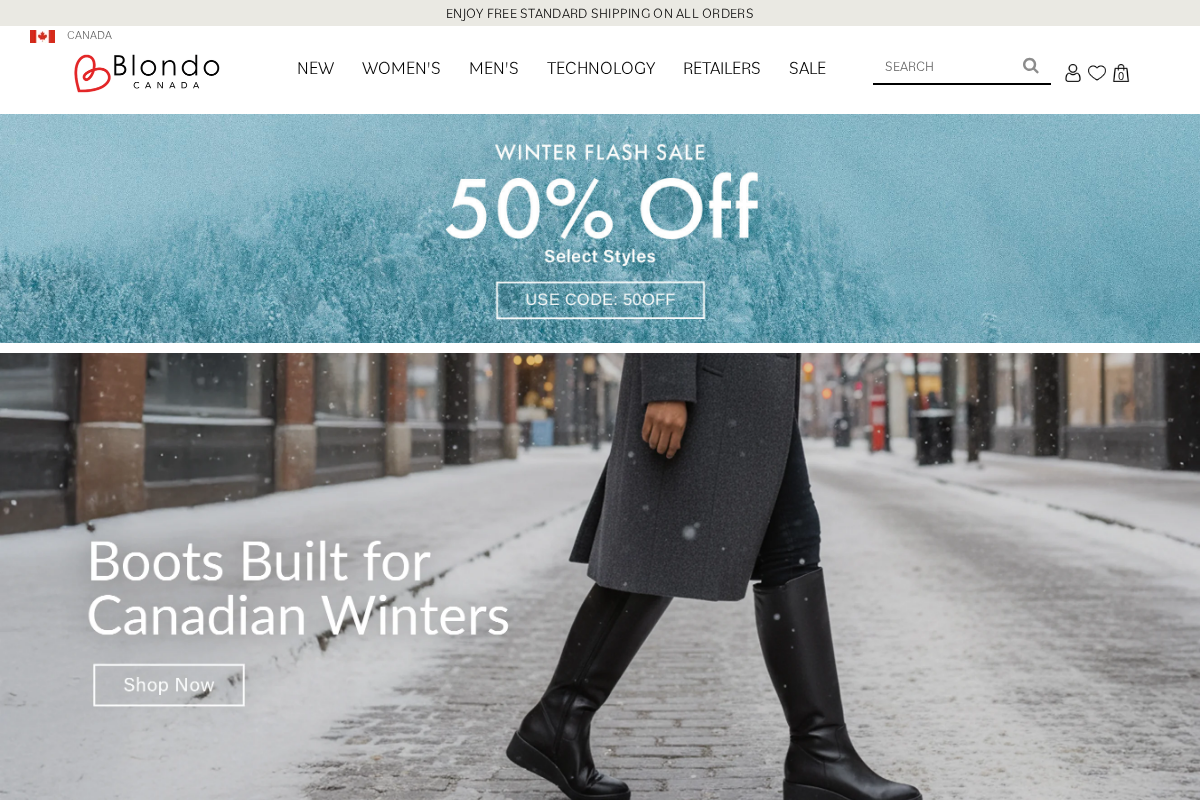 blondo.ca homepage screenshot