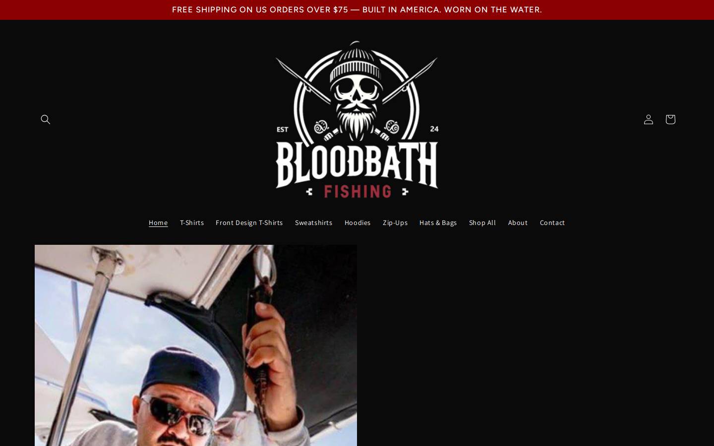 bloodbathfishing.com homepage screenshot