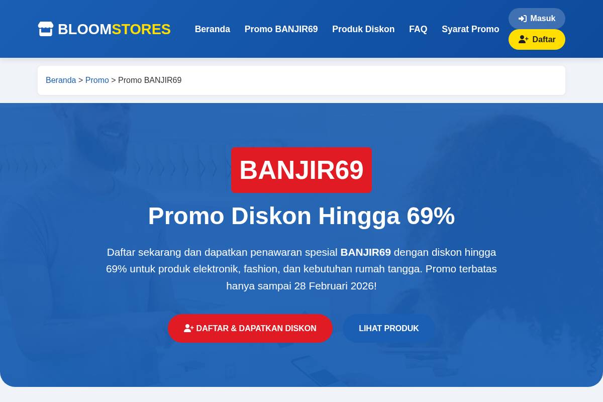 bloom-stores.com homepage screenshot