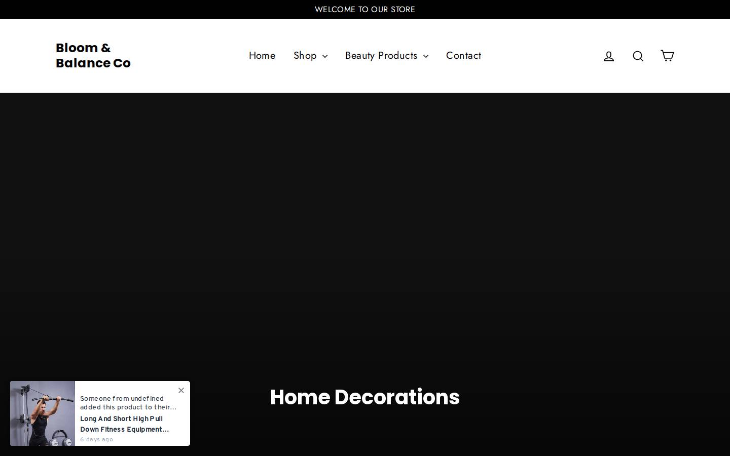 bloombalanceco.com homepage screenshot