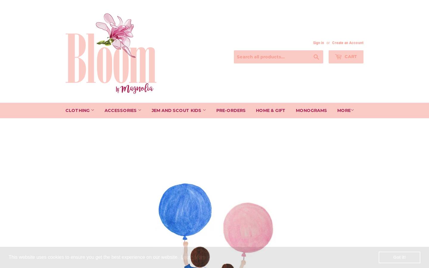 bloomboutiqueandformalwear.com homepage screenshot