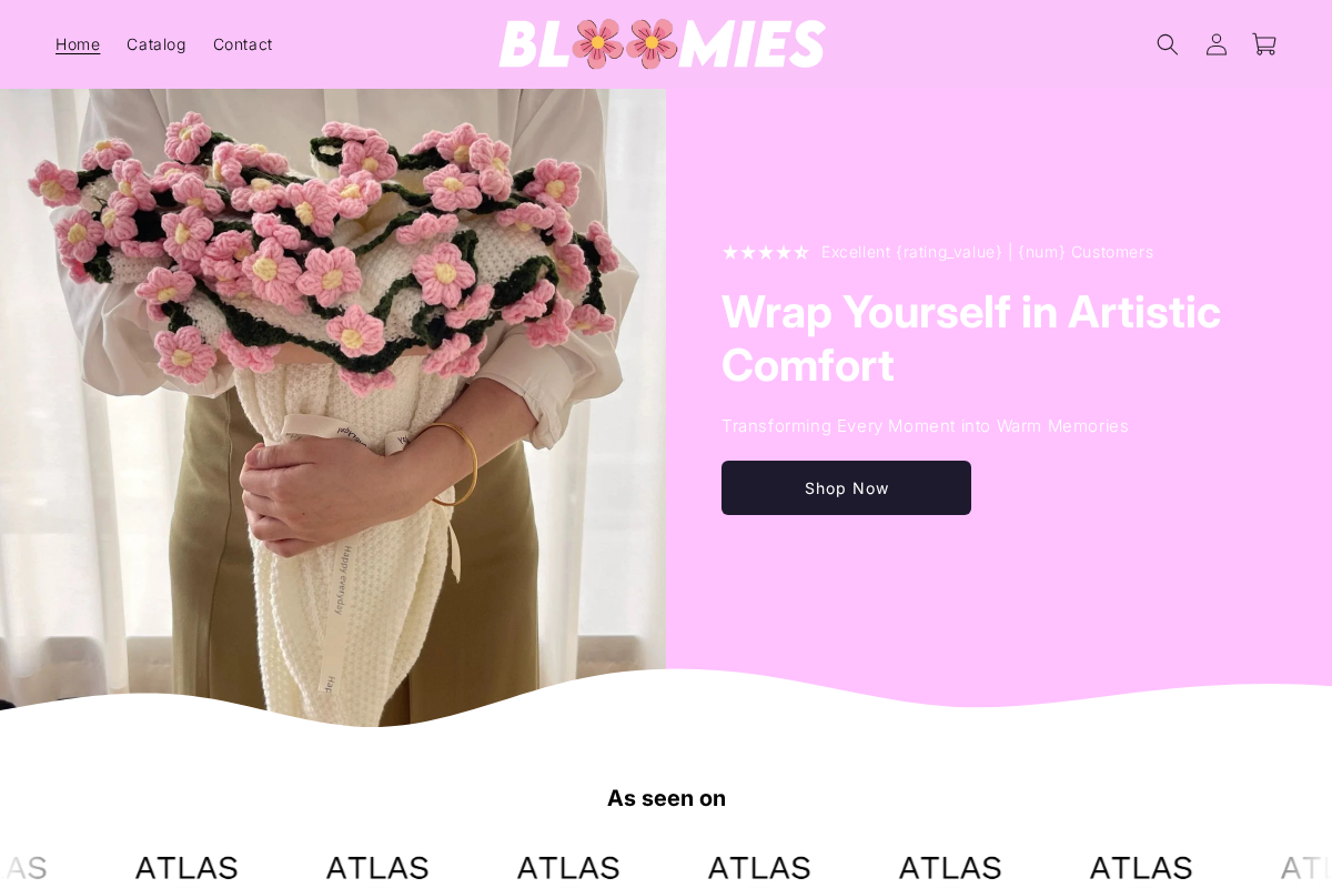 bloomies homepage screenshot
