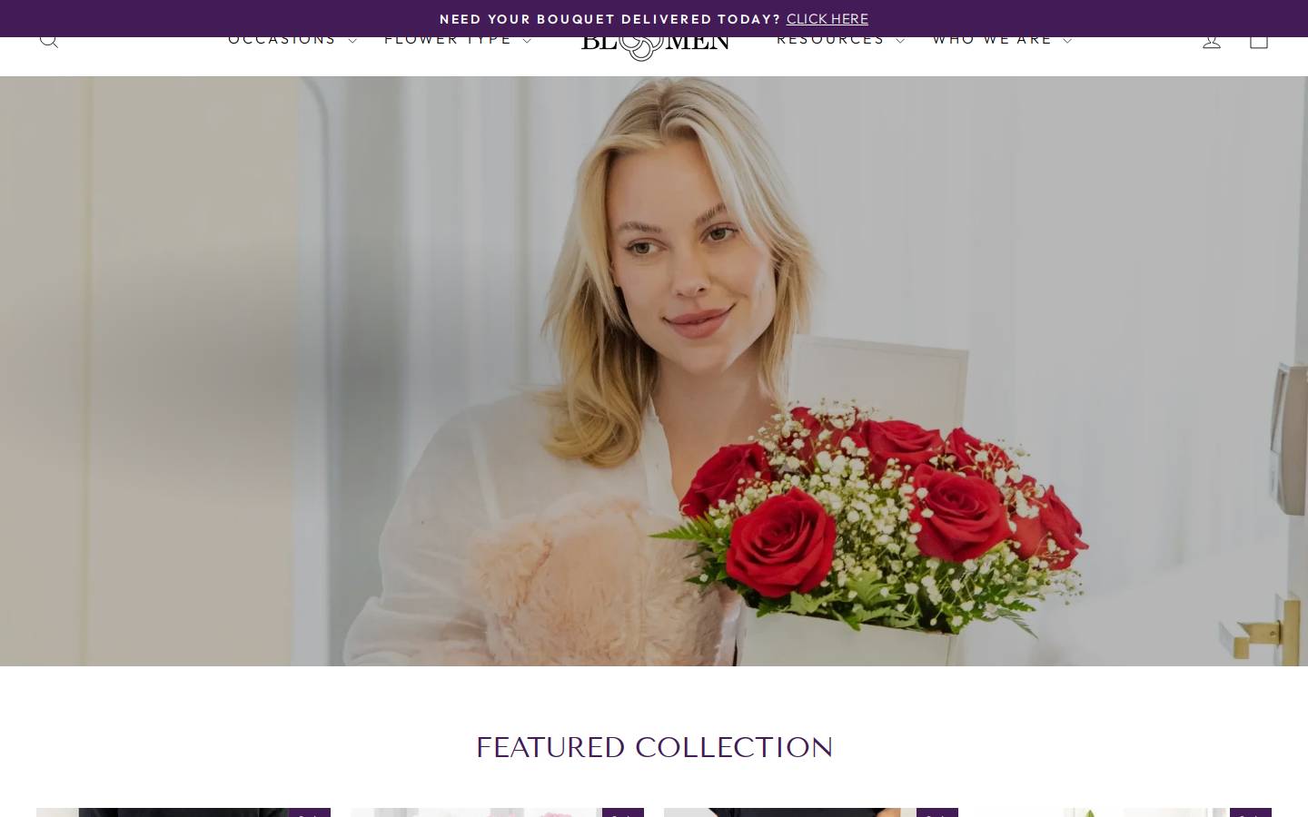 bloomen.ca homepage screenshot