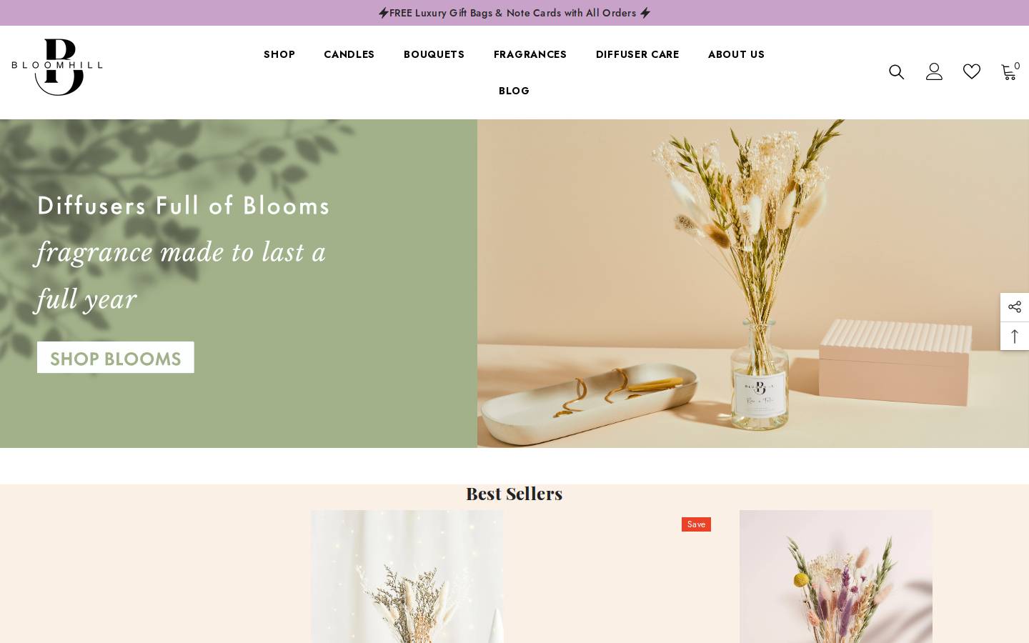 bloomhill.shop homepage screenshot
