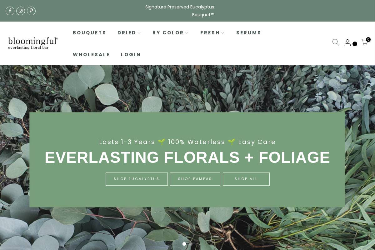 bloomingful.com homepage screenshot