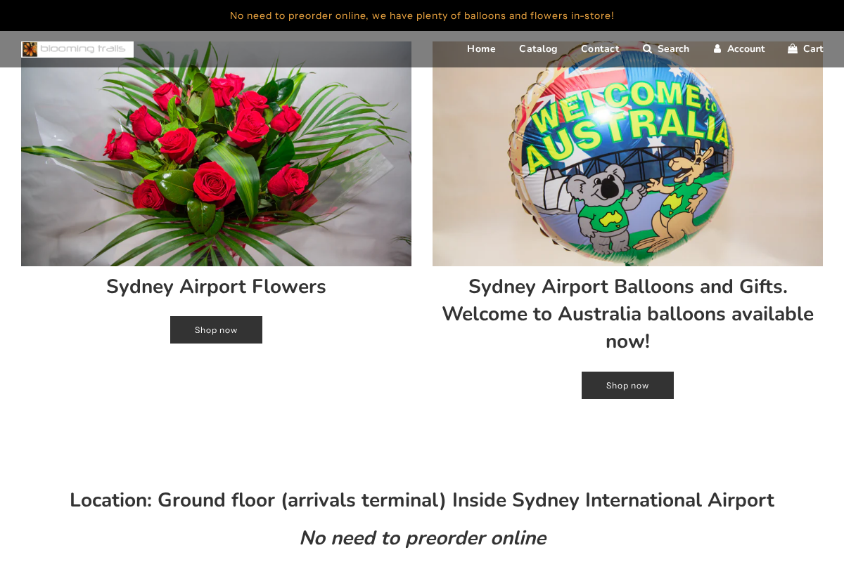bloomingtrails.com homepage screenshot