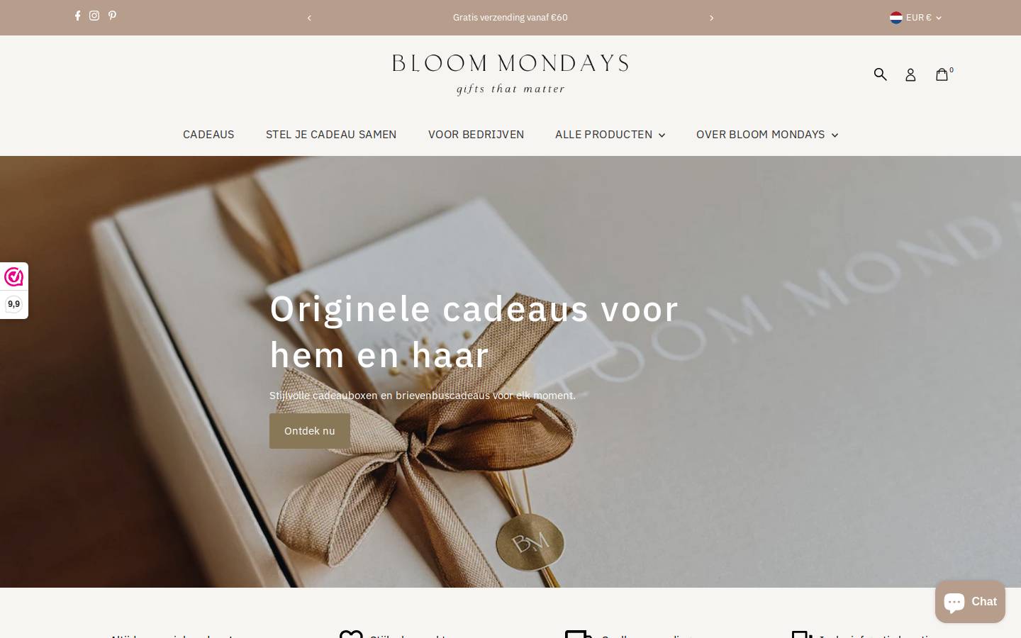 bloommondays.com homepage screenshot