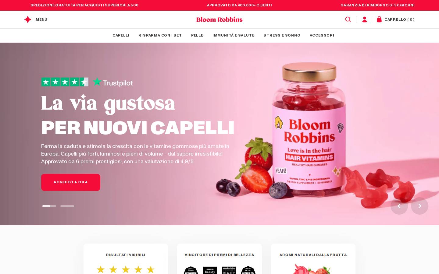 Bloom Robbins homepage screenshot