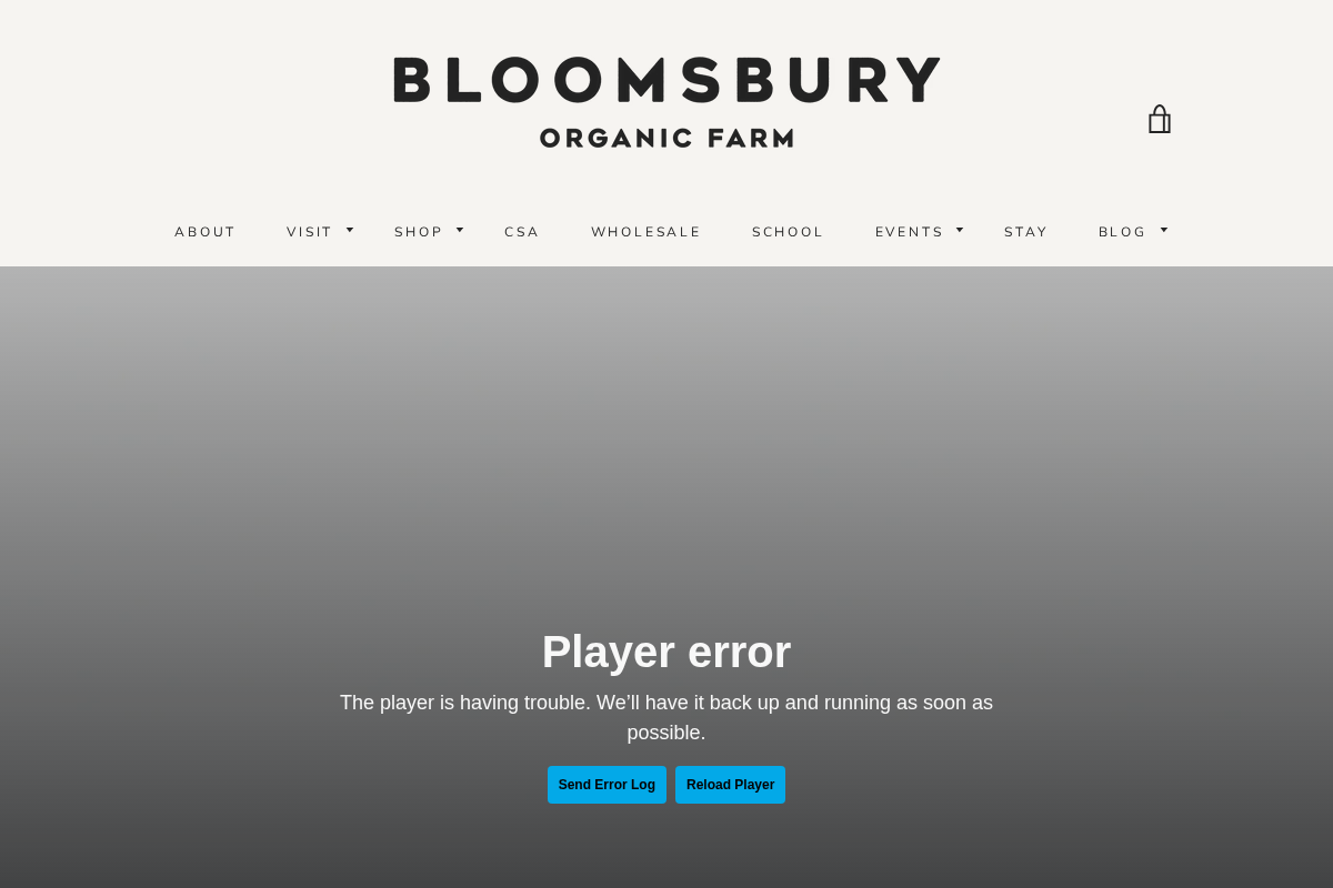 Bloomsbury Farm TN homepage screenshot