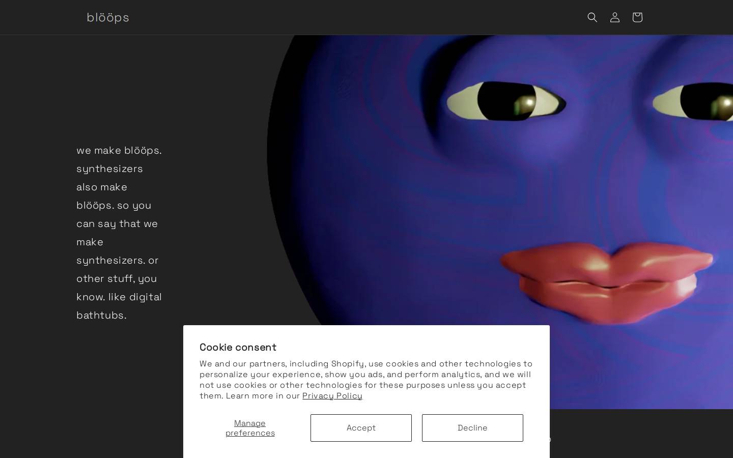 bloops.me homepage screenshot
