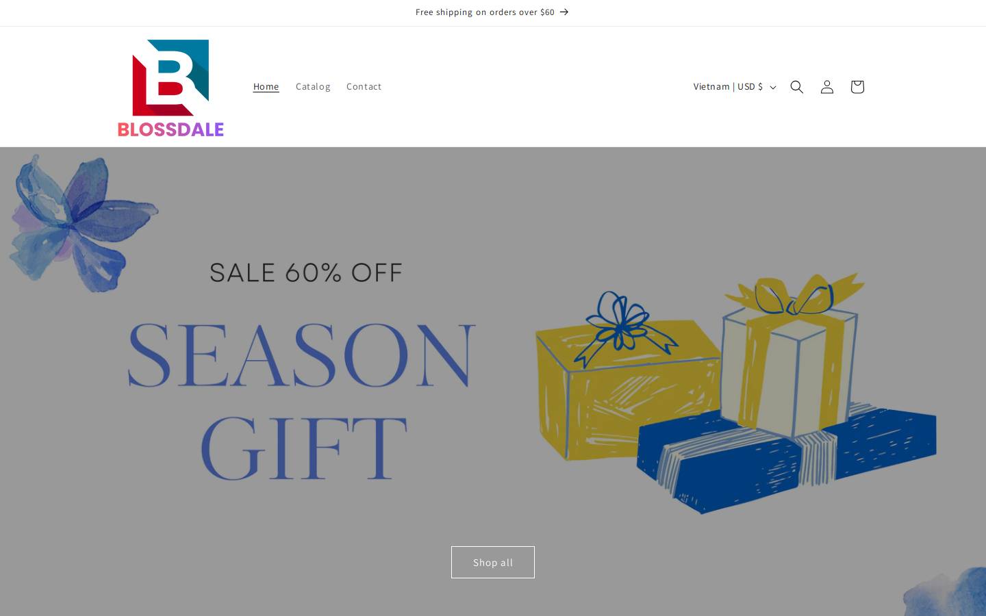blossdale.com homepage screenshot