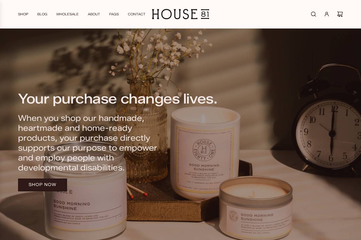 blossomartisanal.com homepage screenshot