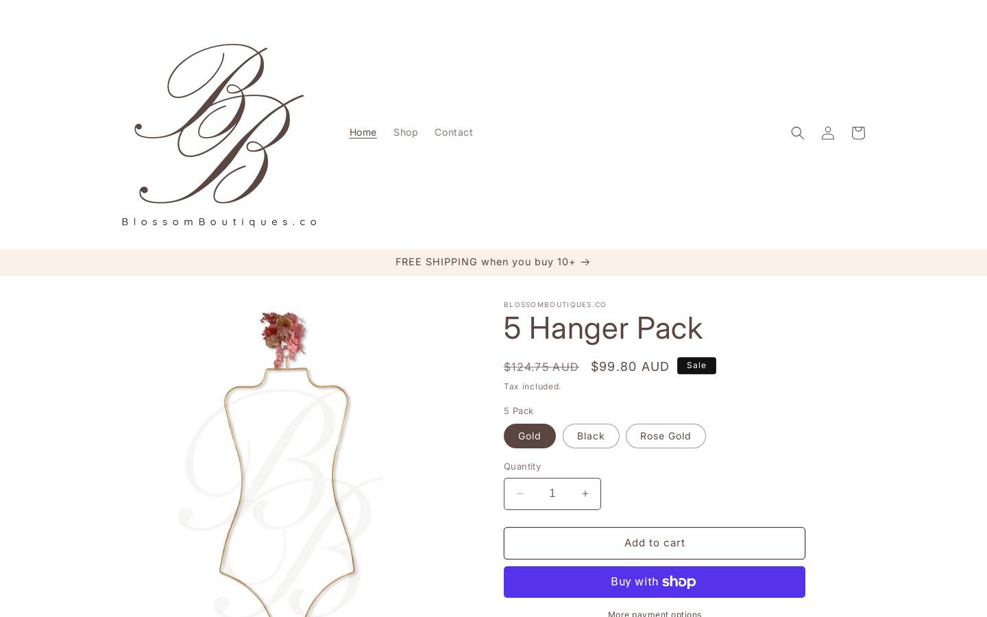 blossomboutiques.com.au homepage screenshot