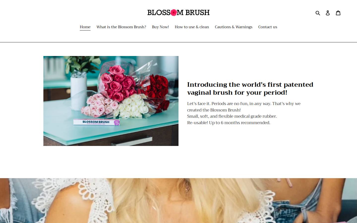 blossombrush.com homepage screenshot