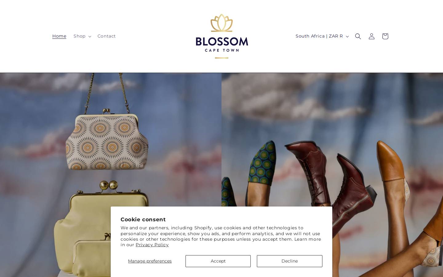 blossomcapetown.com homepage screenshot