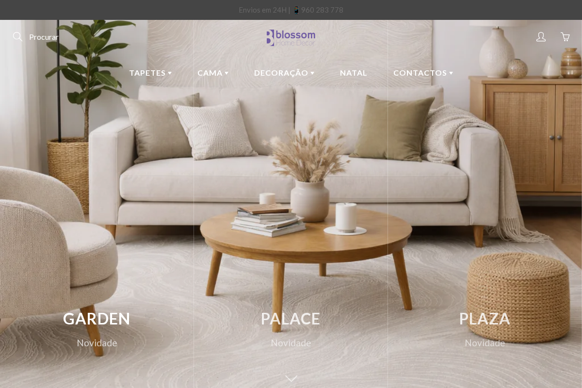 Blossom Home Decor homepage screenshot