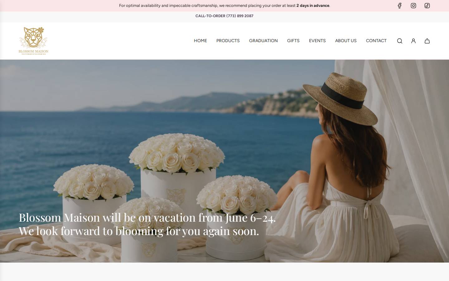 blossommaison.com homepage screenshot