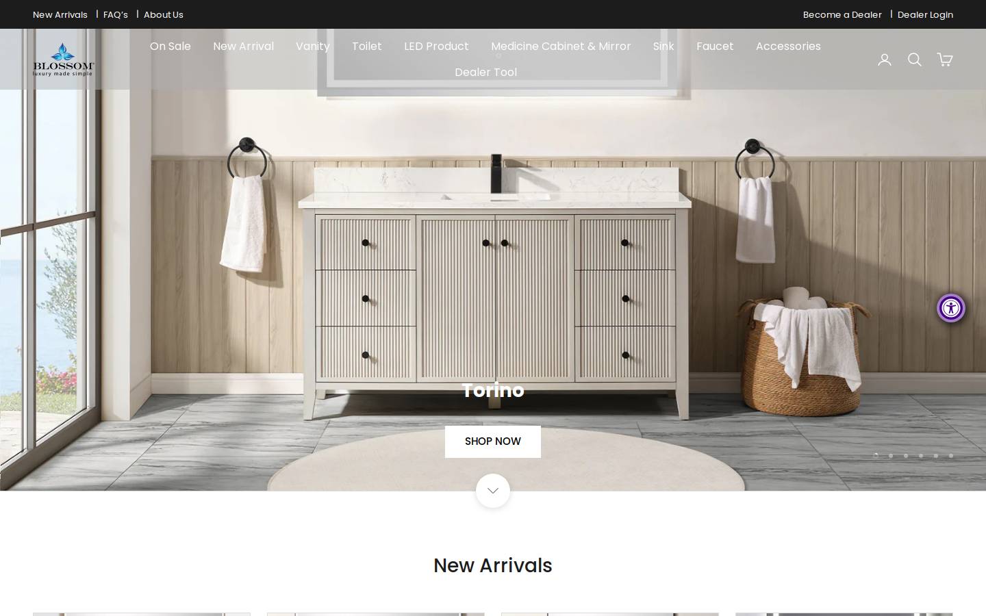 blossomus.com homepage screenshot