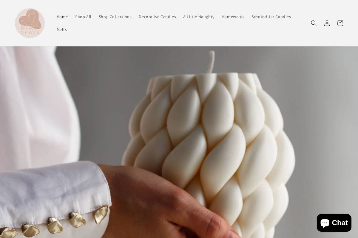 blowmywick.co.nz homepage screenshot