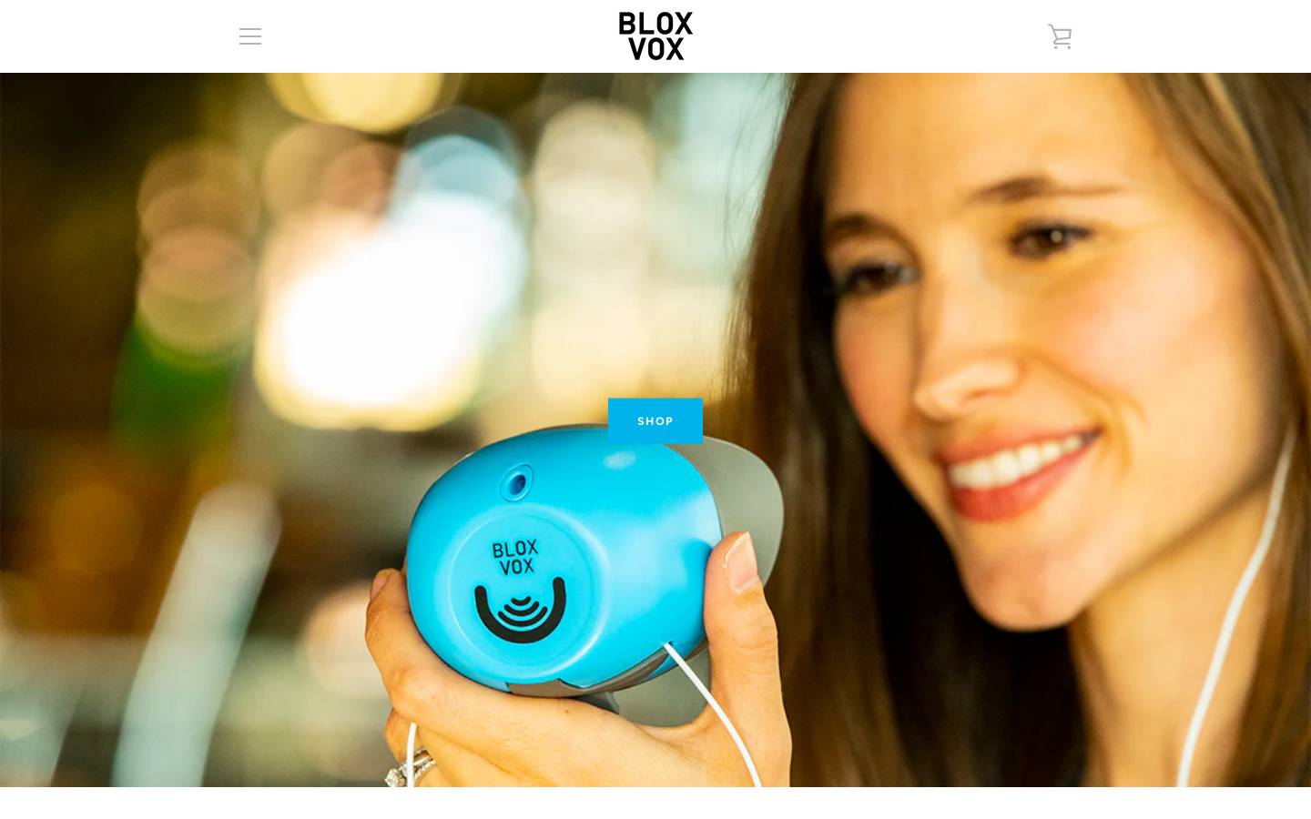 bloxvox.com homepage screenshot